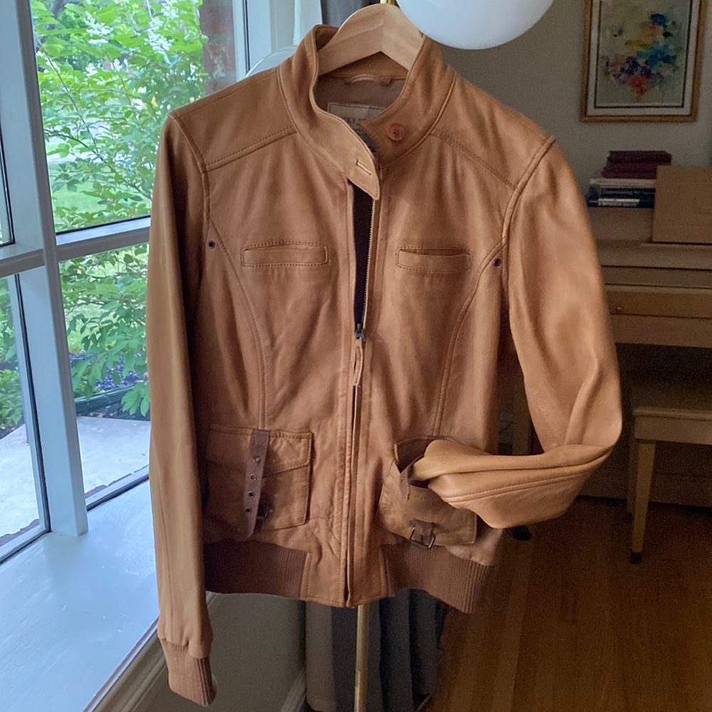 LUCKY BRAND Like new buttery soft leather jacket.